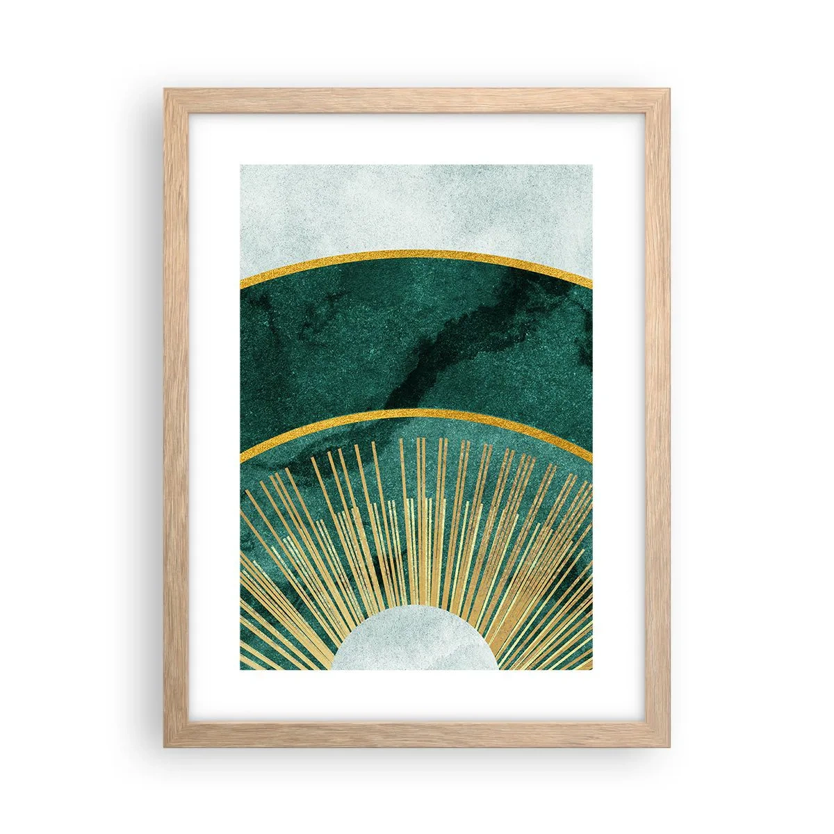 Affiche dans un chêne clair - Poster - Un autre système solaire - 30x40 cm