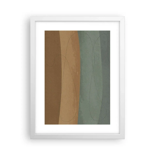 Affiche dans un cadre blanc - Poster - Composition horizontale - 30x40 cm