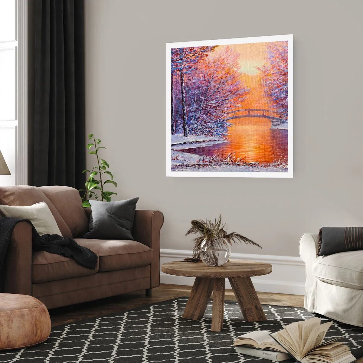 Affiche - Poster - On se rencontre ici - 60x60 cm