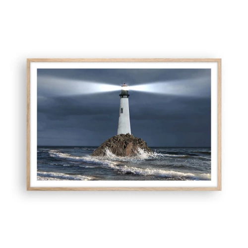 Affiche dans un chêne clair - Poster - I… i… ici ! - 91x61 cm