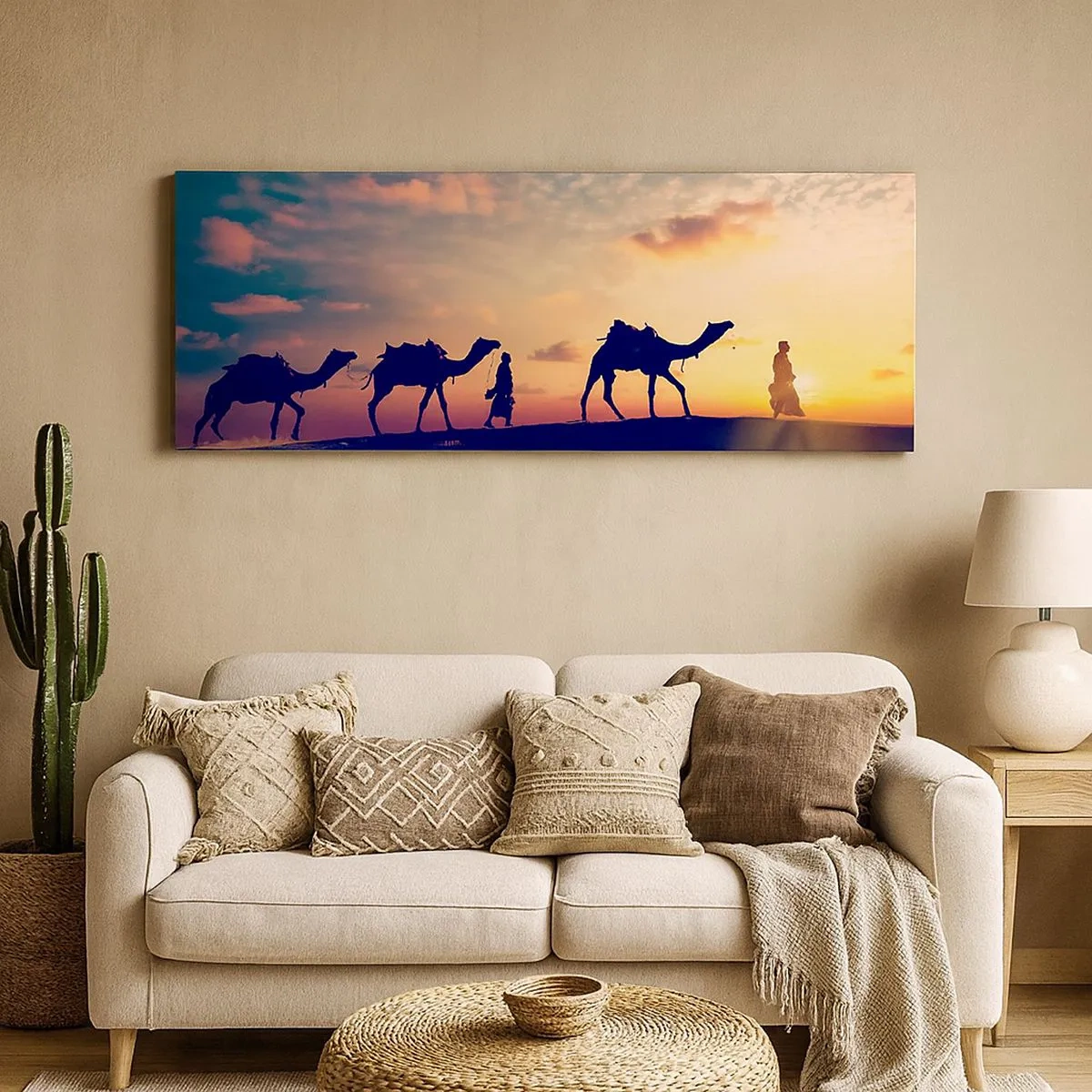 Impression sur toile - Image sur toile - L'esprit mystérieux de l'Orient - 100x40 cm