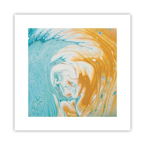 Affiche - Poster - Tourbillon pastel - 30x30 cm