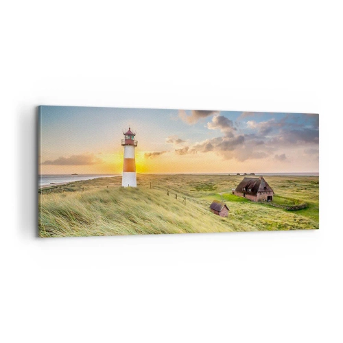 Impression sur toile - Image sur toile - Entre les vagues - 100x40 cm
