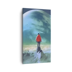 Impression sur toile - Image sur toile - Explorateur de la nouvelle terre - 45x80 cm