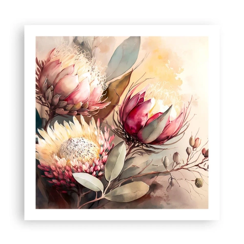 Affiche - Poster - De profil et de face - 60x60 cm