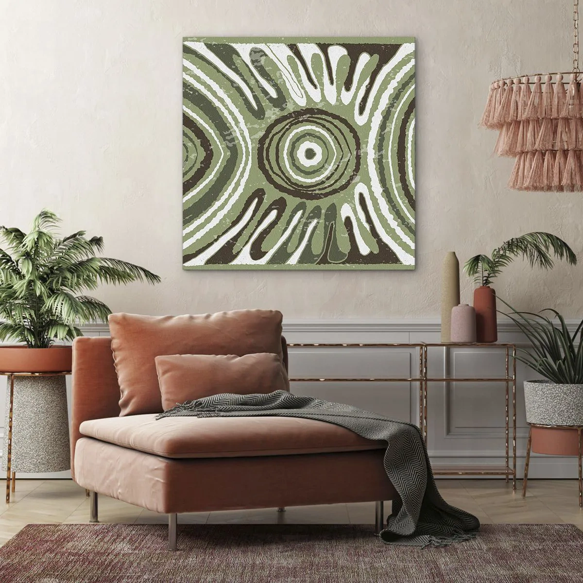 Impression sur toile - Image sur toile - Une explosion d'émotions - 30x30 cm