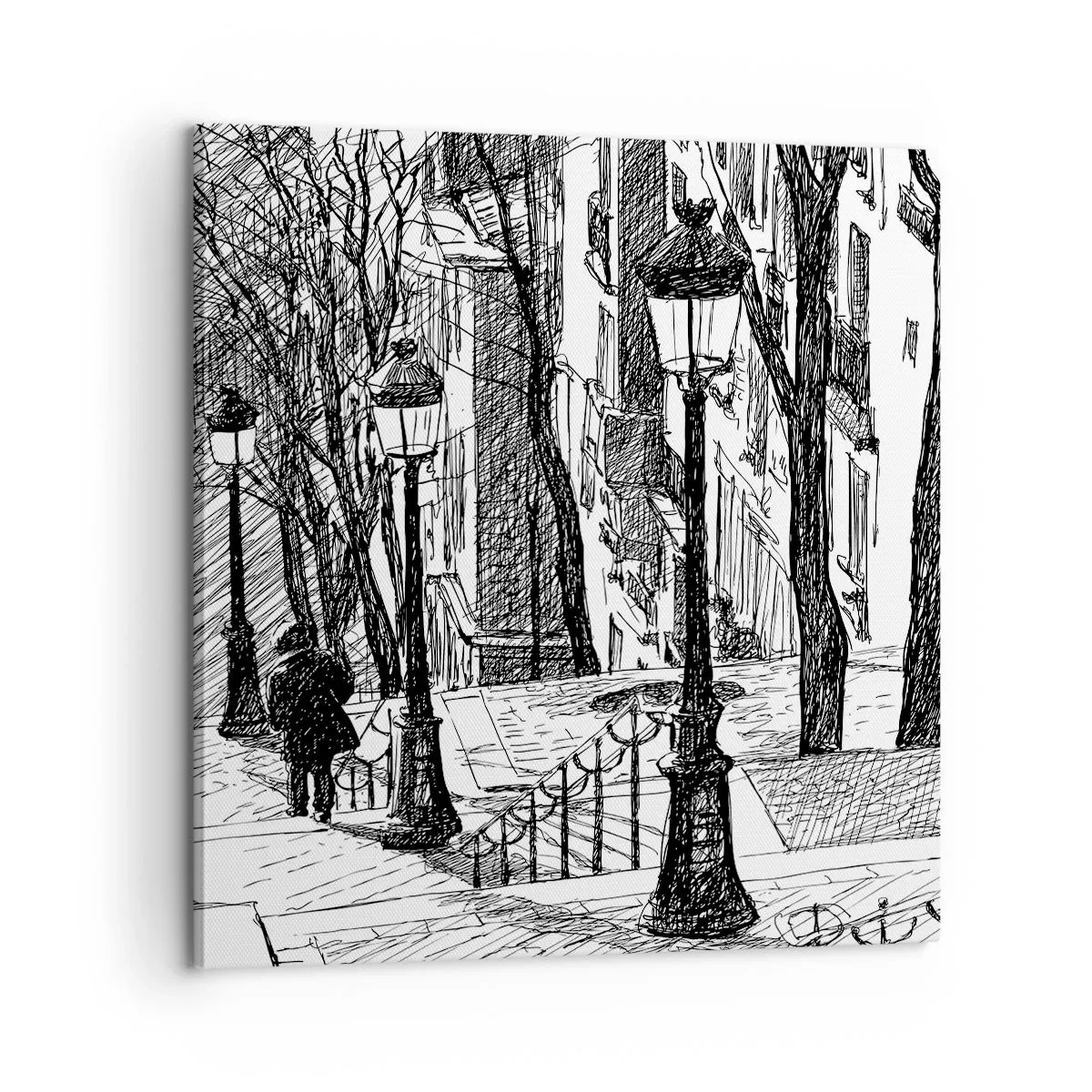 Impression sur toile - Image sur toile - Une histoire d'amour ou une histoire d'horreur ? - 60x60 cm