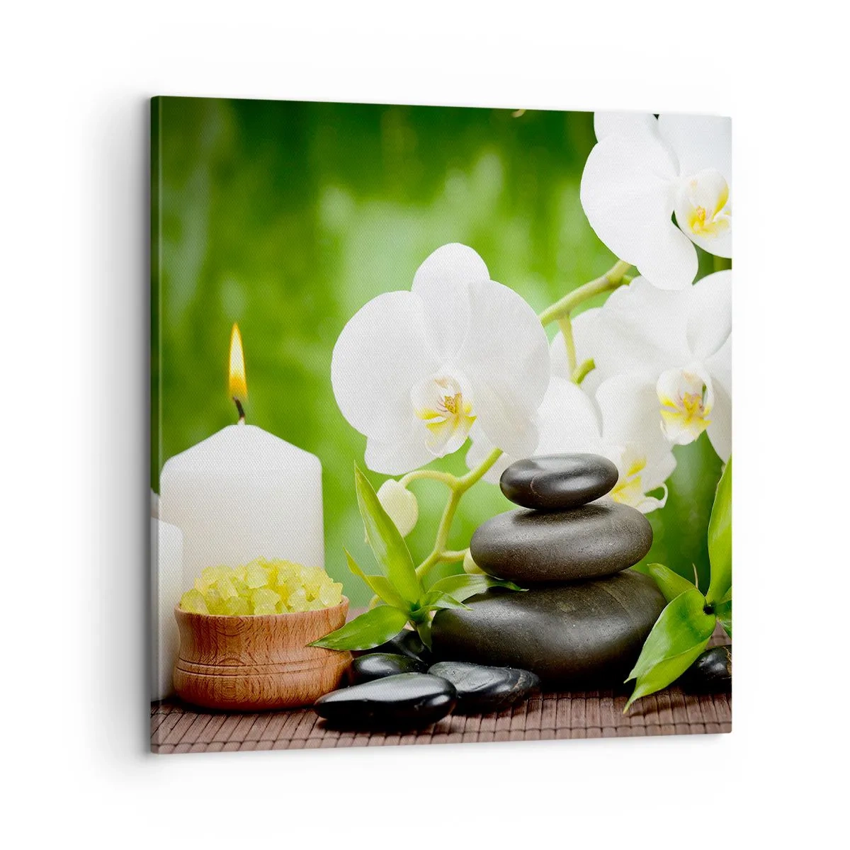 Impression sur toile - Image sur toile - Doux, floral, toucher délicat - 60x60 cm