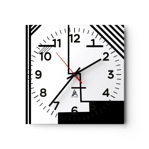 Horloge murale - Pendule murale - Juste un baiser - 40x40 cm