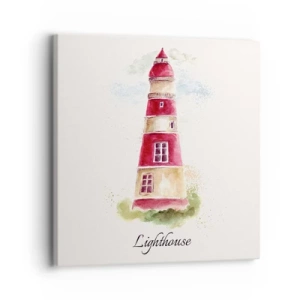 Impression sur toile - Image sur toile - Il y a toujours beau temps autour - 30x30 cm