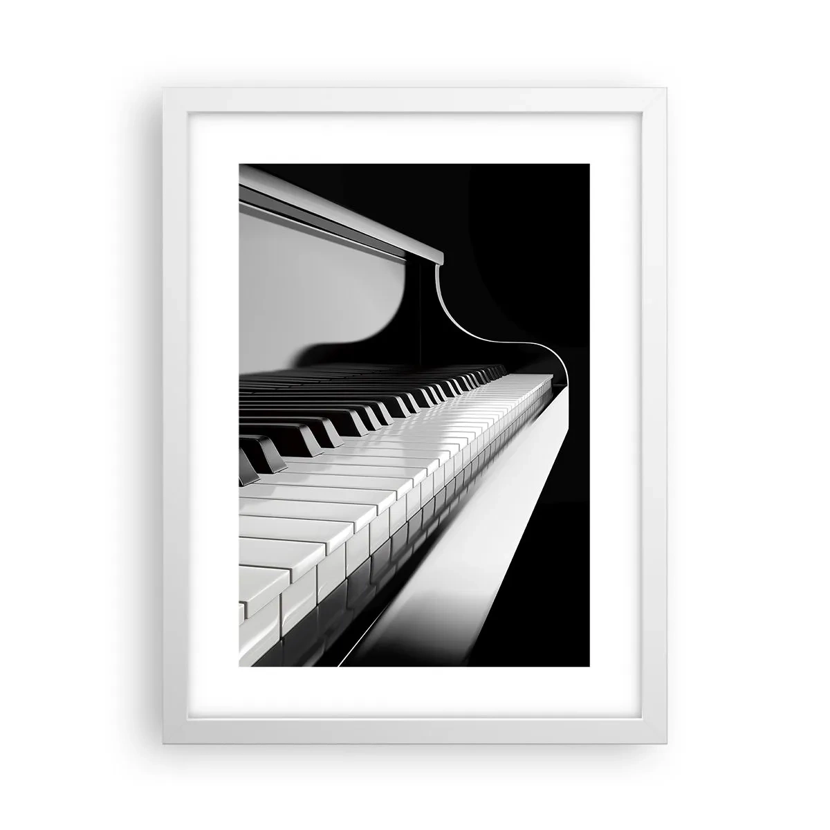 Affiche dans un cadre blanc - Poster - Harmonie des formes et des couleurs - 30x40 cm