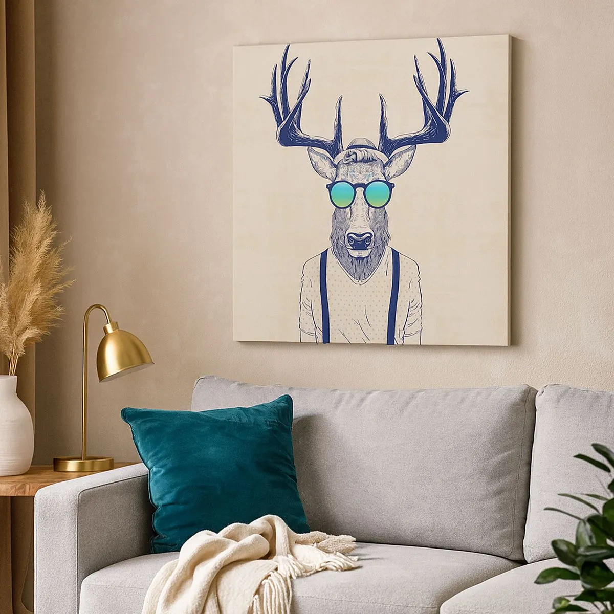 Impression sur toile - Image sur toile - A qui vous attendiez-vous ? - 30x30 cm