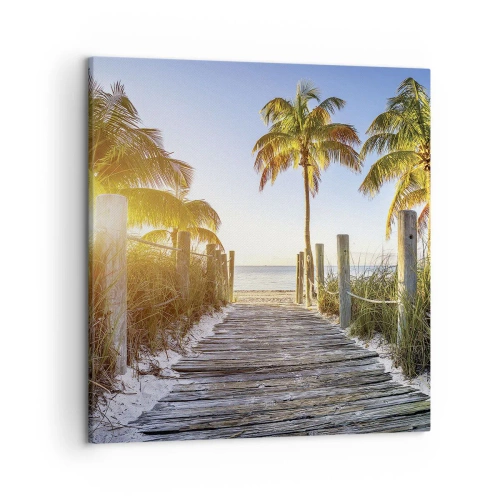 Impression sur toile - Image sur toile - Directement au paradis - 50x50 cm