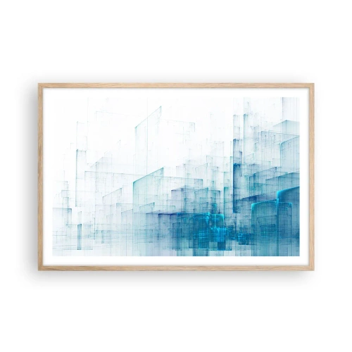 Affiche dans un chêne clair - Poster - Comment l’espace s’est formé - 91x61 cm
