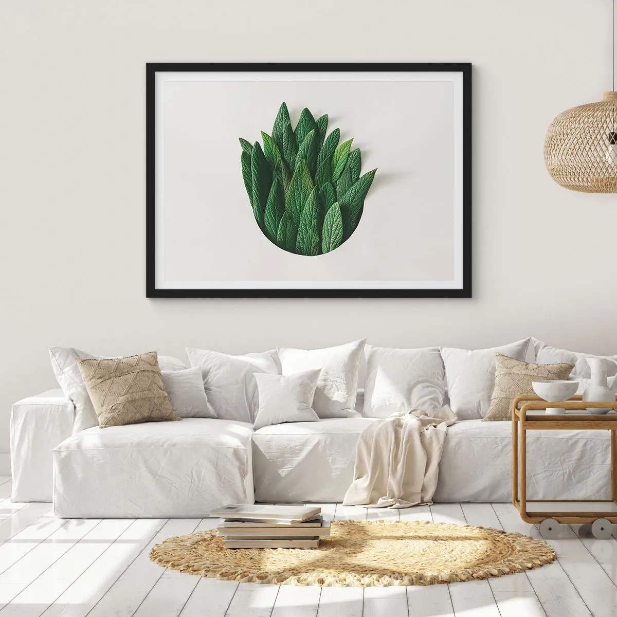 Affiche dans un cadre noir - Poster - Curiosité sans retenue - 40x30 cm