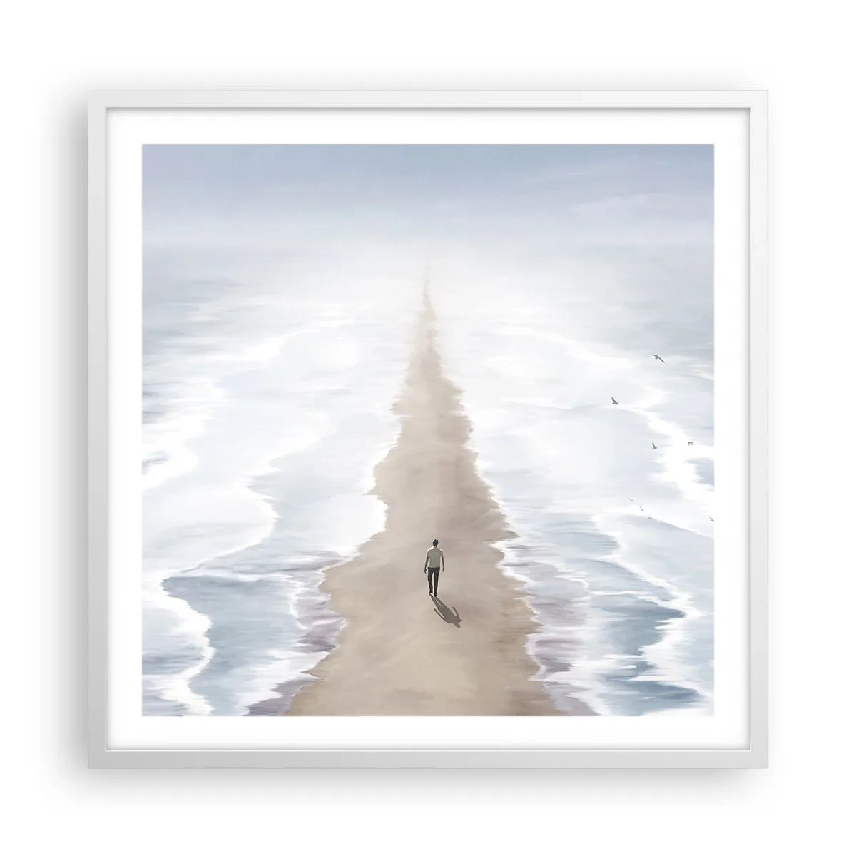 Affiche dans un cadre blanc - Poster - Un brillant avenir - 60x60 cm