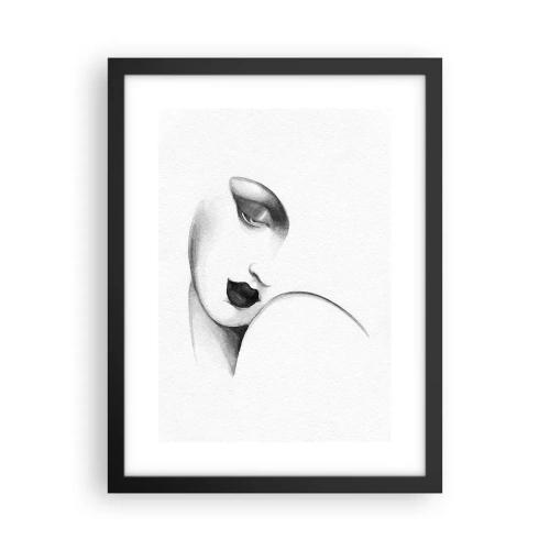 Affiche dans un cadre noir - Poster - Dans le style de Lempicka - 30x40 cm