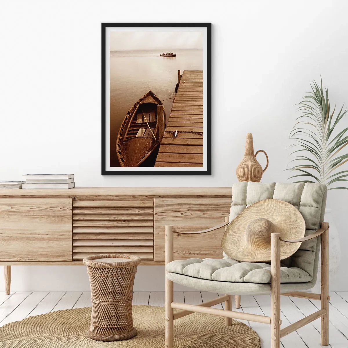 Affiche dans un cadre noir - Poster - Le grand silence - 70x100 cm