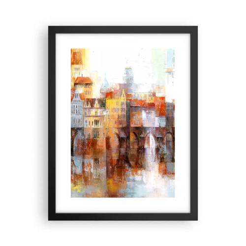 Affiche dans un cadre noir - Poster - C'est aussi beau sous le pont - 30x40 cm
