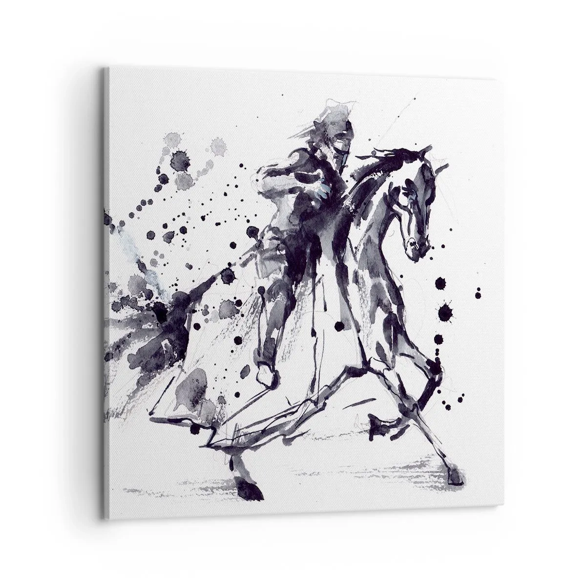 Impression sur toile - Image sur toile - Chevalier noir - 60x60 cm