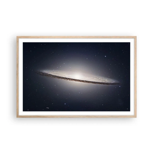 Affiche dans un chêne clair - Poster - Il y a bien longtemps, dans une galaxie très lointaine… - 91x61 cm