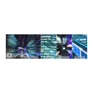 Échantillon de Papier Peint Autocollant Deluxe Sticker - Transition vers l'hyperespace - Abstraction, Ville, Graphique - 100x30 cm