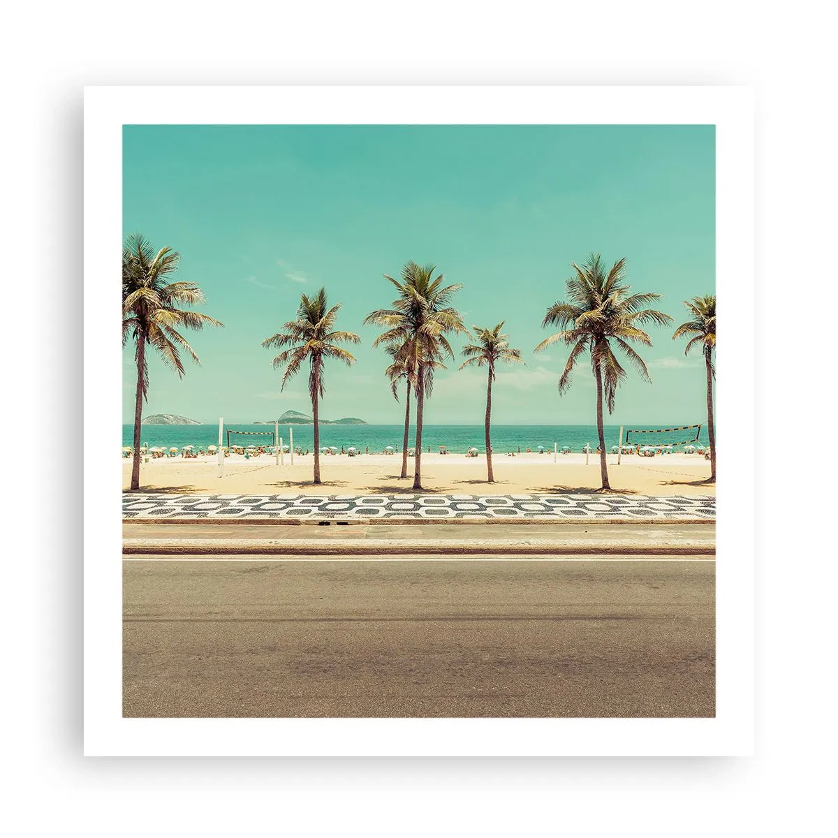 Affiche - Poster - Gardien de plage - 60x60 cm