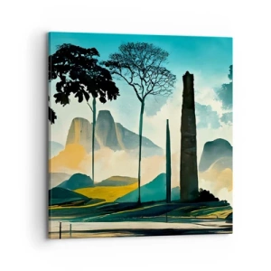 Impression sur toile - Image sur toile - Toujours de plus en plus haut - 70x70 cm