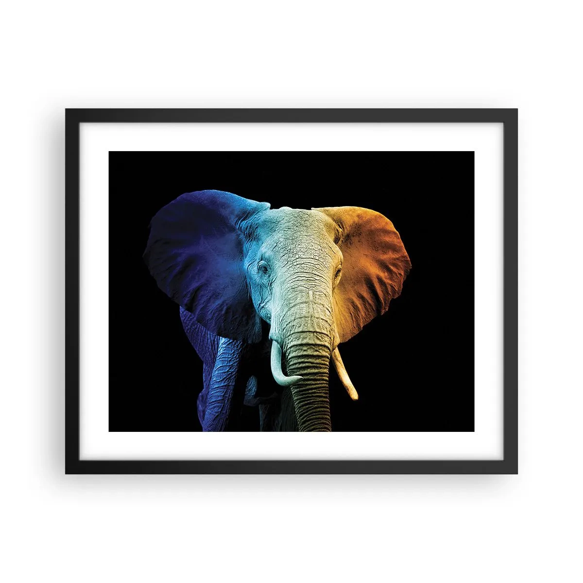 Affiche dans un cadre noir - Poster - Excentrique, pas bizarre - 50x40 cm