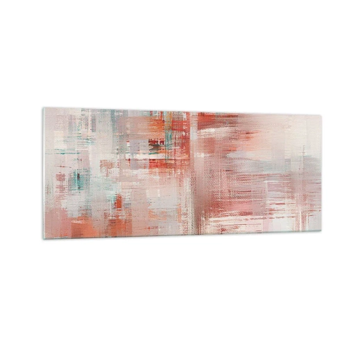 Impression sur verre - Image sur verre - Brumeux. Mais rose - 100x40 cm