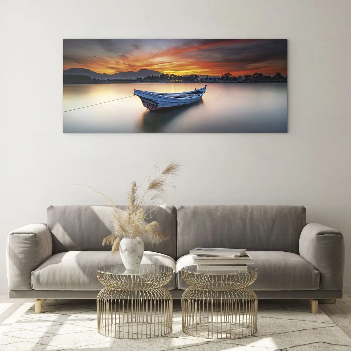 Impression sur verre - Image sur verre - Une bonne nuit arrive - 100x40 cm