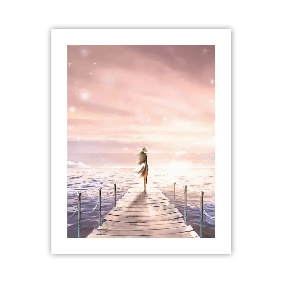 Affiche - Poster - A la lumière d'un rêve - 40x50 cm