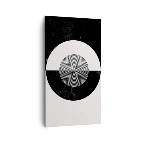 Impression sur toile - Image sur toile - Harmonie de noir et blanc - 45x80 cm