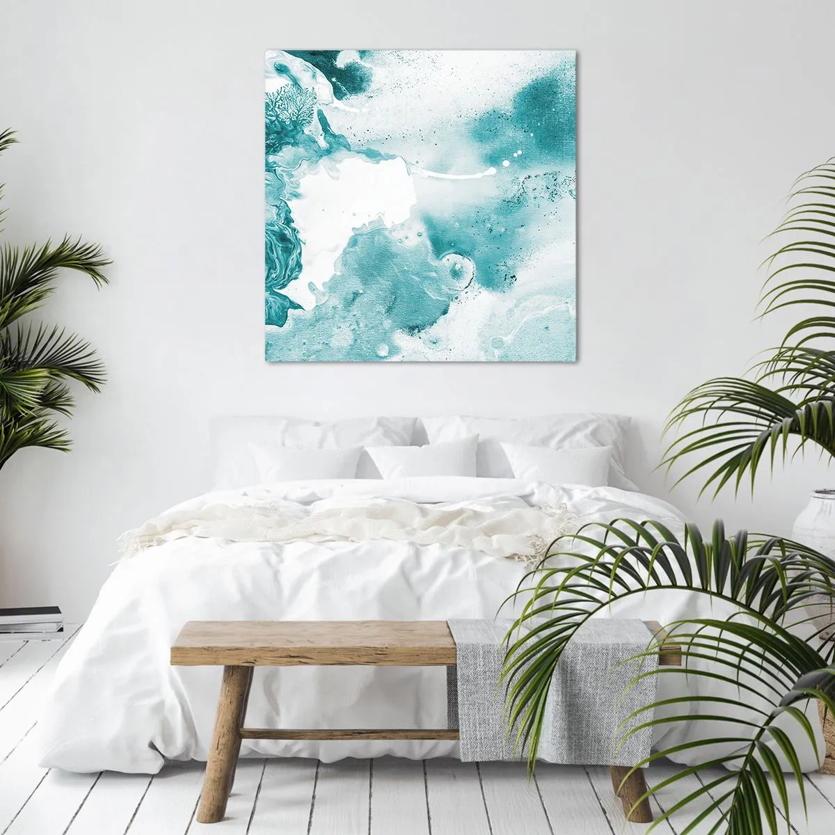 Impression sur toile - Image sur toile - Marécage bleu - 30x30 cm