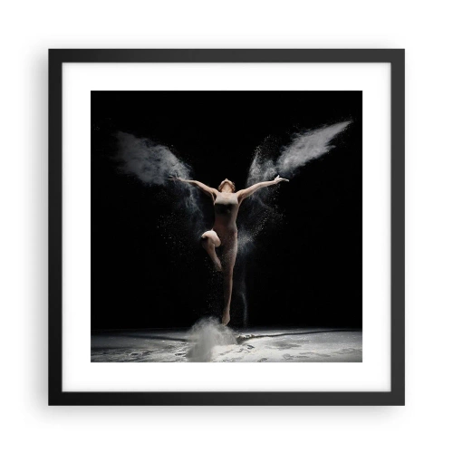 Affiche dans un cadre noir - Poster - Les elfes existent - 40x40 cm
