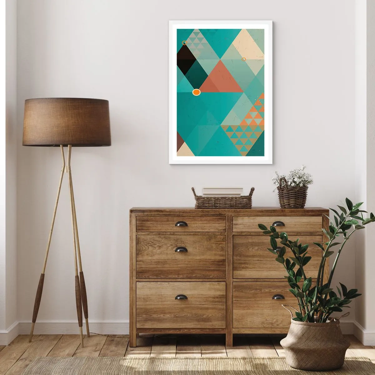 Affiche dans un cadre blanc - Poster - Unité de la multiplicité, multiplicité de l'unité - 70x100 cm