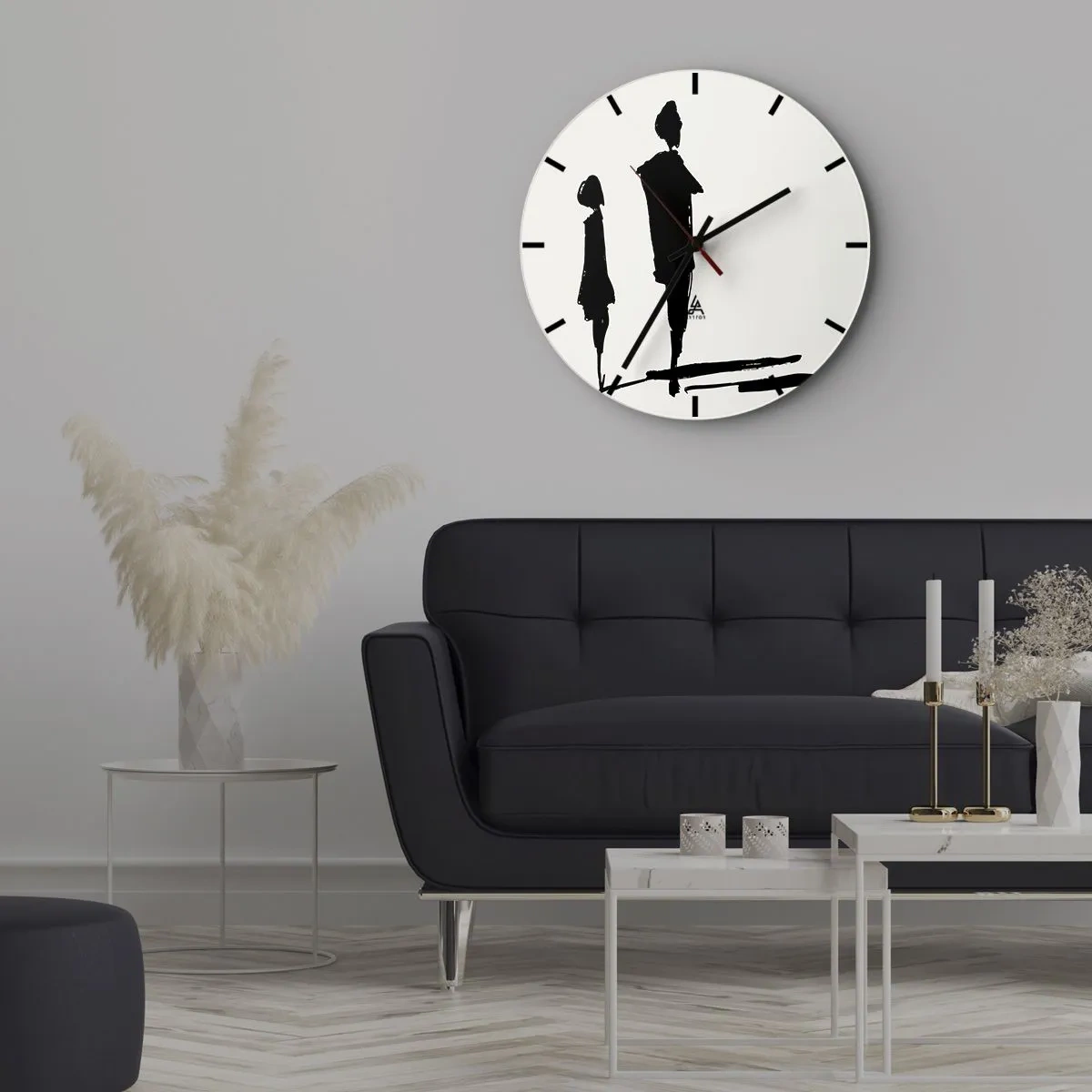 Horloge murale - Pendule murale - Êtes-vous sûr qu'ils sont ensemble ? - 40x40 cm