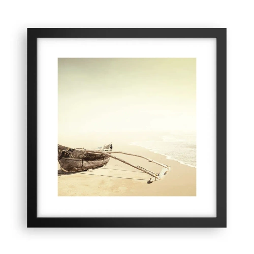Affiche dans un cadre noir - Poster - Mémoire des mers du sud - 30x30 cm