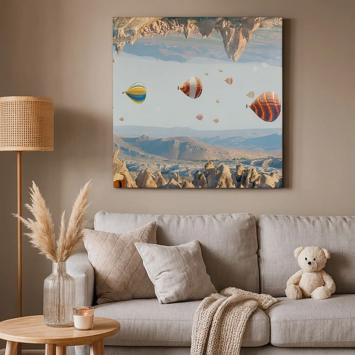 Impression sur toile - Image sur toile - Ici, tout est possible - 30x30 cm