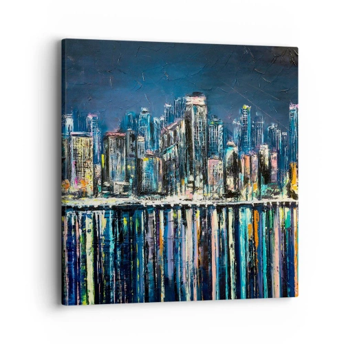 Impression sur toile - Image sur toile - Cascade de lumières - 40x40 cm