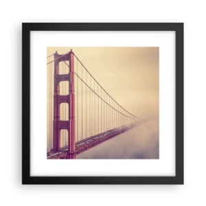 Affiche dans un cadre noir - Poster - Entre ciel et terre - 30x30 cm