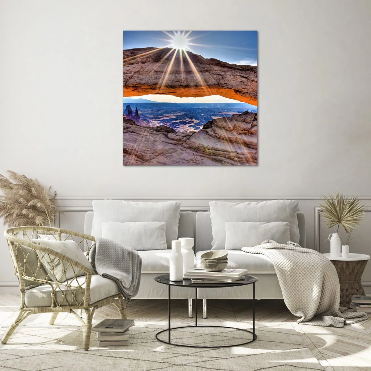 Impression sur verre - Image sur verre - Par la porte rocheuse - 50x50 cm