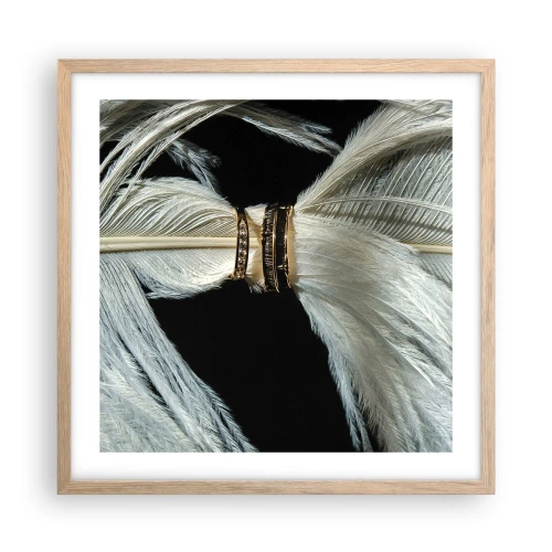 Affiche dans un chêne clair - Poster - ... et je ne te laisserai pas ... - 50x50 cm