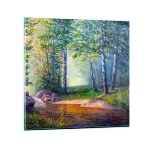 Impression sur verre - Image sur verre - Paysage idyllique - 50x50 cm