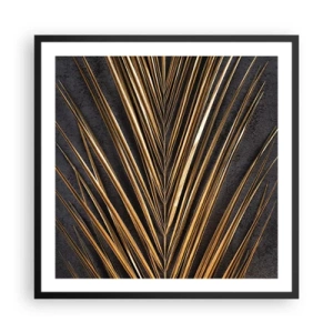 Affiche dans un cadre noir - Poster - L'or des tropiques - 60x60 cm