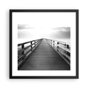Affiche dans un cadre noir - Poster - A perte de vue... - 40x40 cm