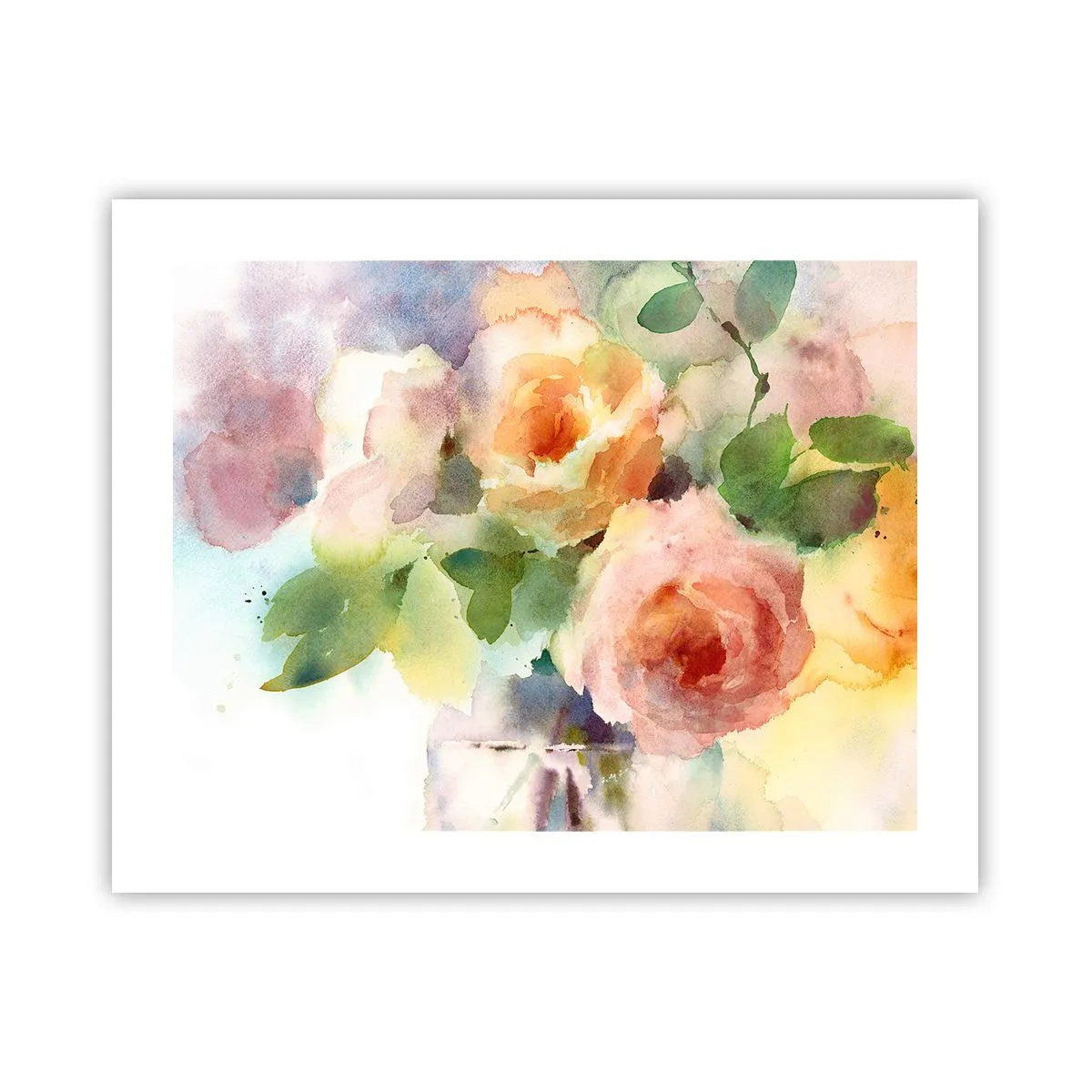 Affiche - Poster - Délicat comme l'aquarelle - 50x40 cm