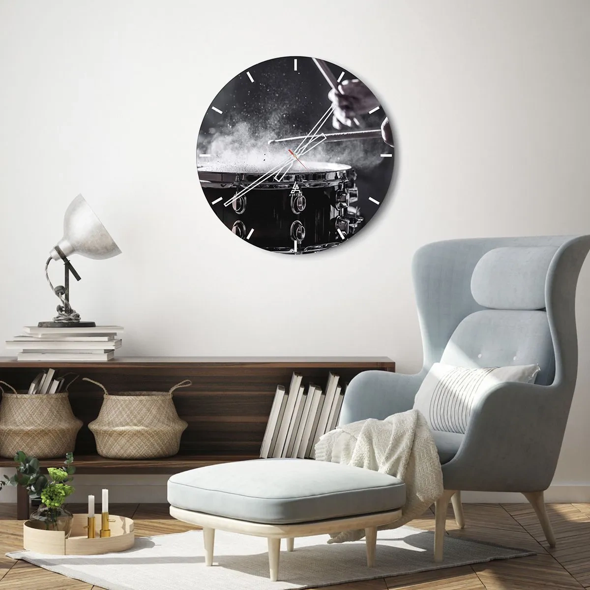 Horloge murale - Pendule murale - Tempo de la musique - 30x30 cm