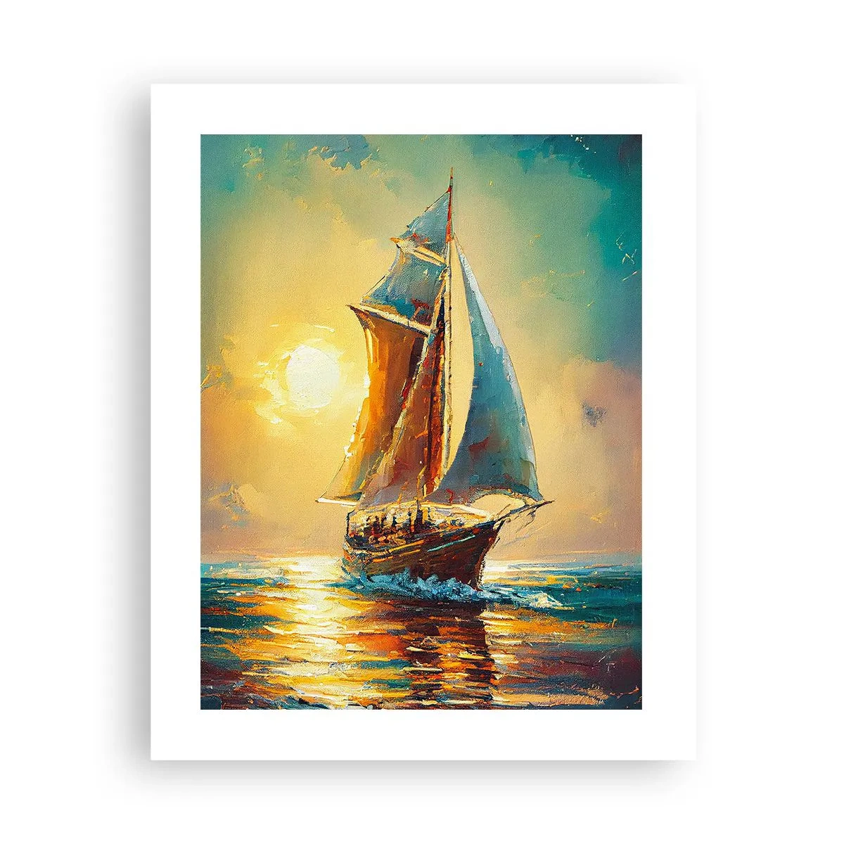 Affiche - Poster - Toutes voiles dehors - 40x50 cm