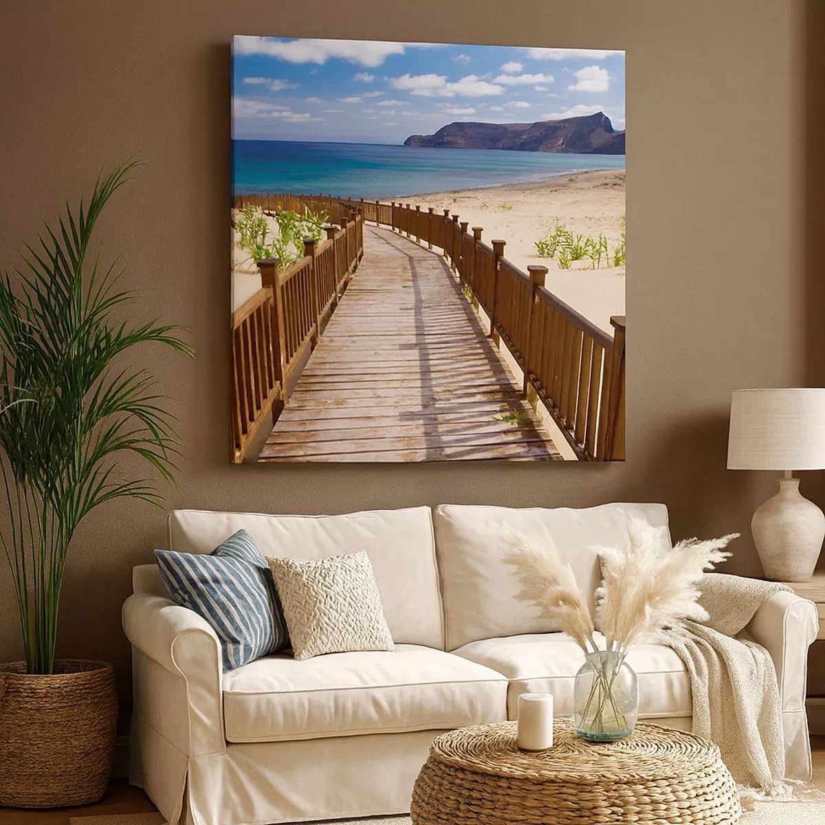 Impression sur toile - Image sur toile - Emmène-moi dans les îles du bonheur - 30x30 cm